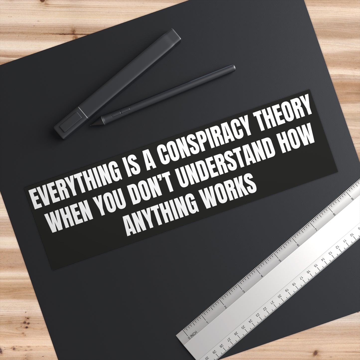 Conspiracy Theory Bumper Sticker Decal