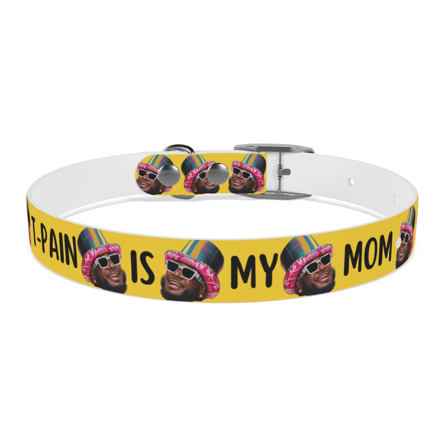 T-Pain Is My Mom Funny Dog or Cat Collar Choose Size and Buckle Finish