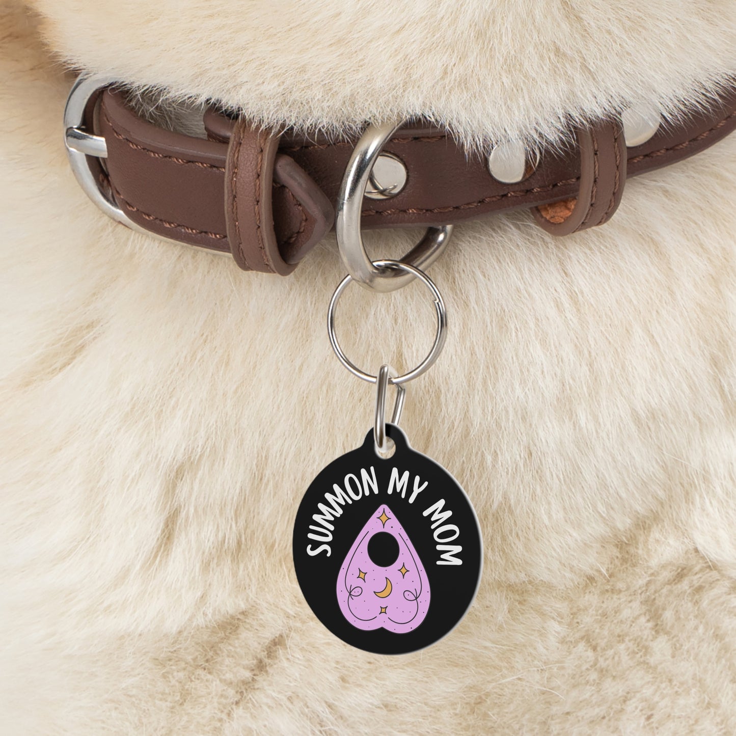 Summon My Mom Ouija Board Personalized  Pet Tag Tag