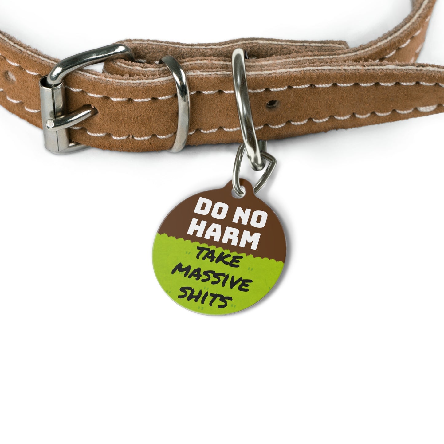 Do No Harm Funny Personalized  Pet Tag for Dogs and Cats