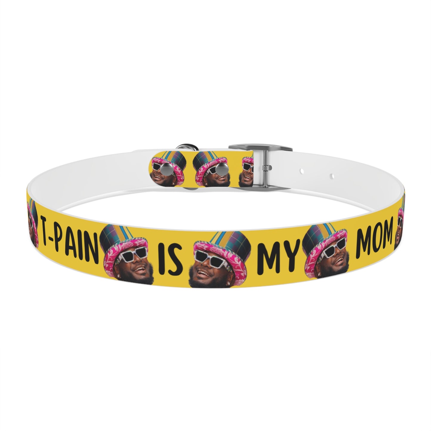 T-Pain Is My Mom Funny Dog or Cat Collar Choose Size and Buckle Finish