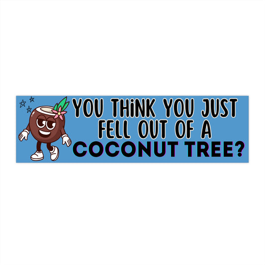 Kamala Coconut Tree Funny Bumper Sticker Decal