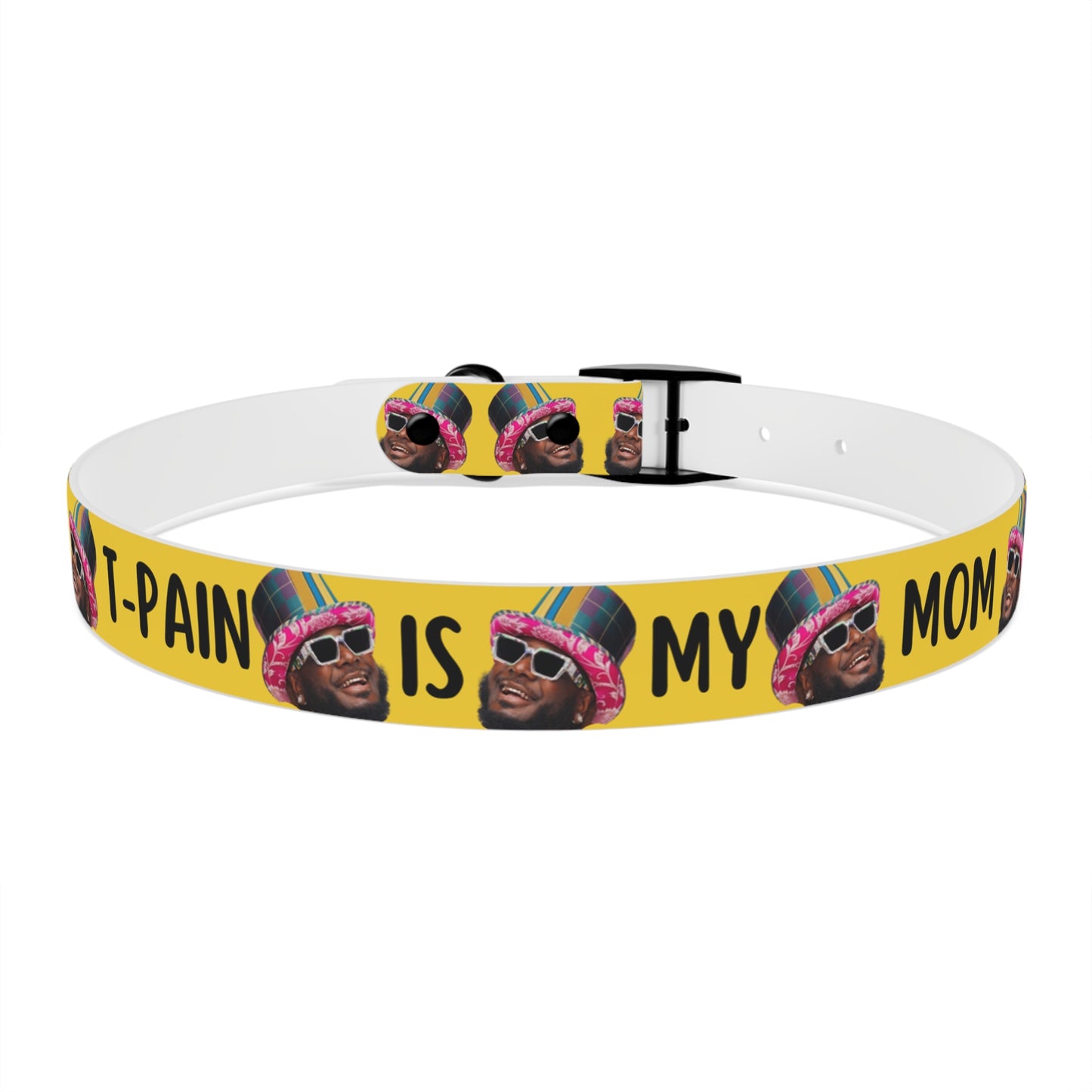 T-Pain Is My Mom Funny Dog or Cat Collar Choose Size and Buckle Finish