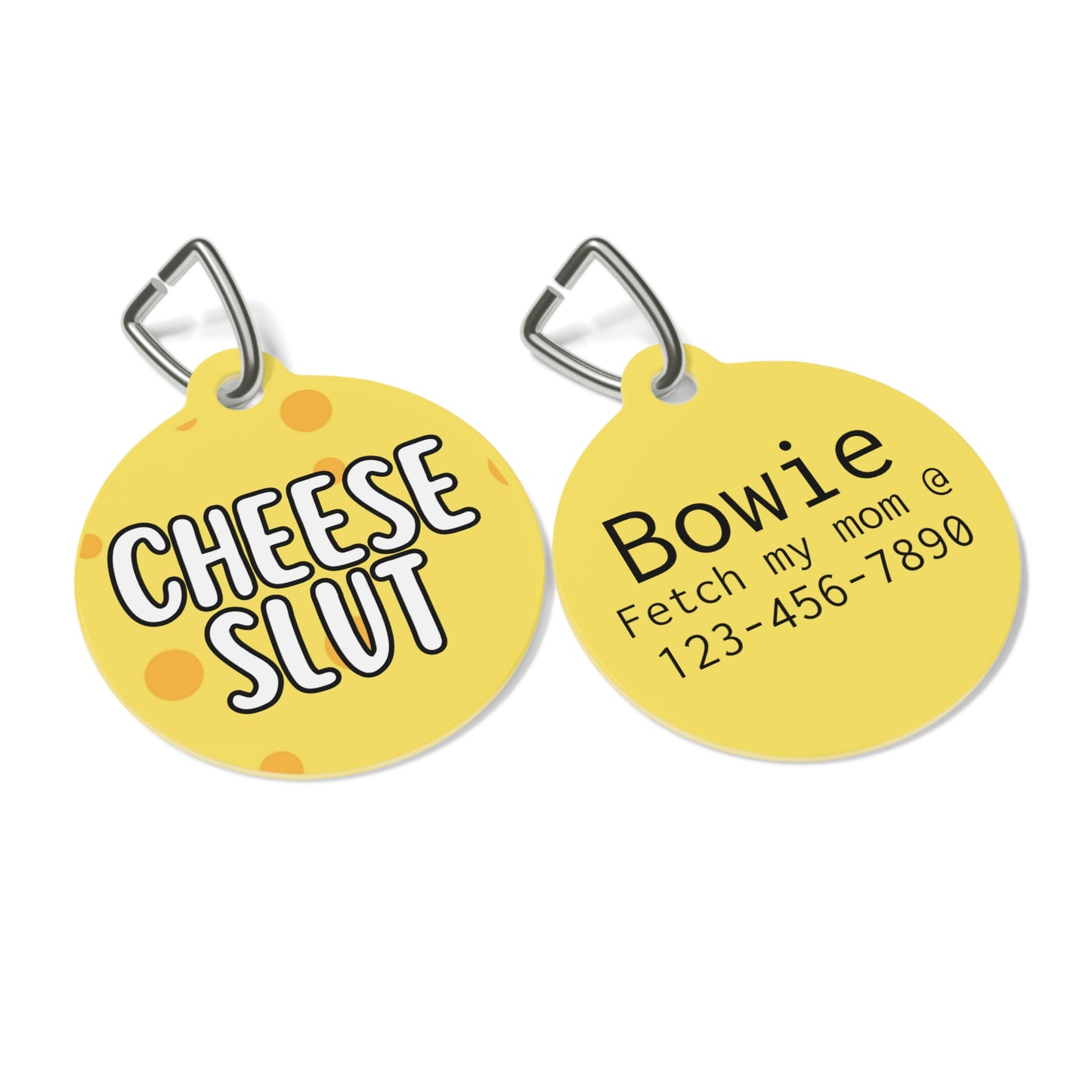 Cheese Slut Personalized  Pet Tag Tag