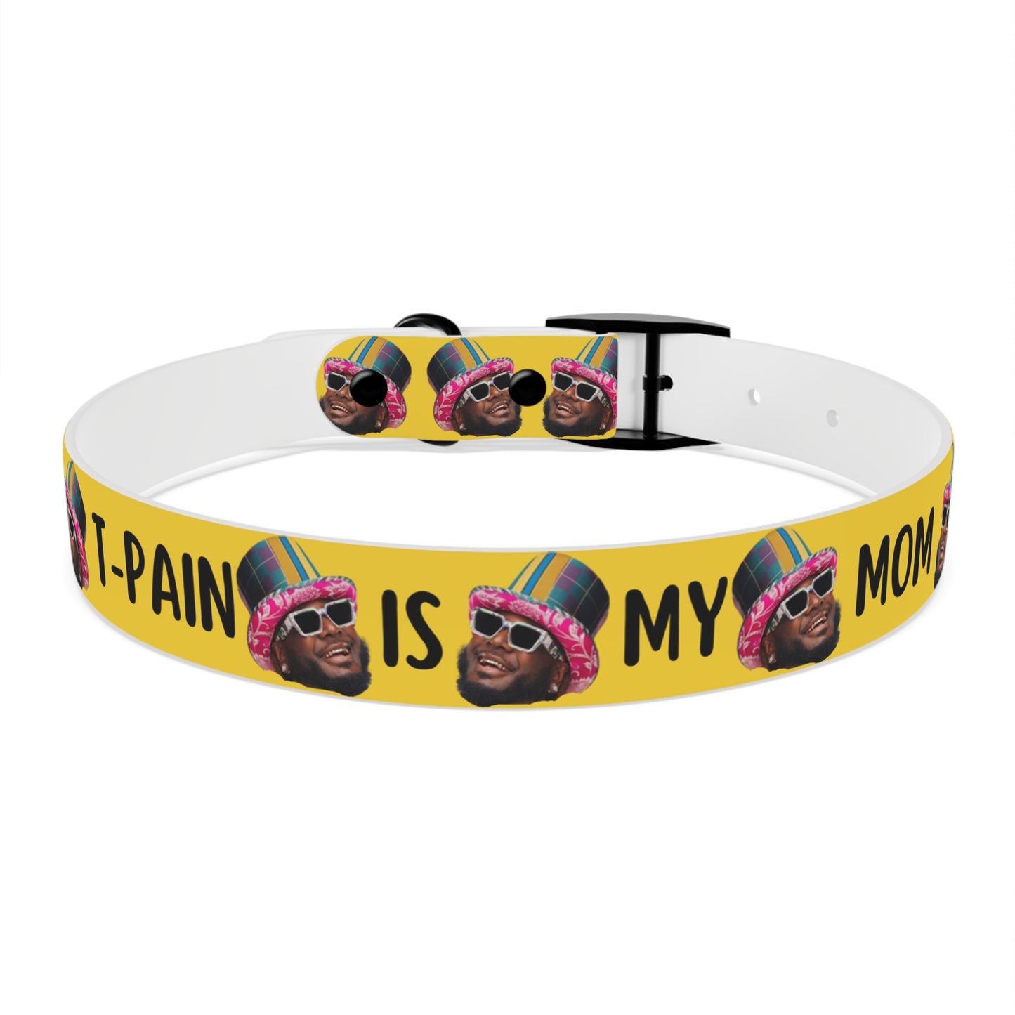 T-Pain Is My Mom Funny Dog or Cat Collar Choose Size and Buckle Finish