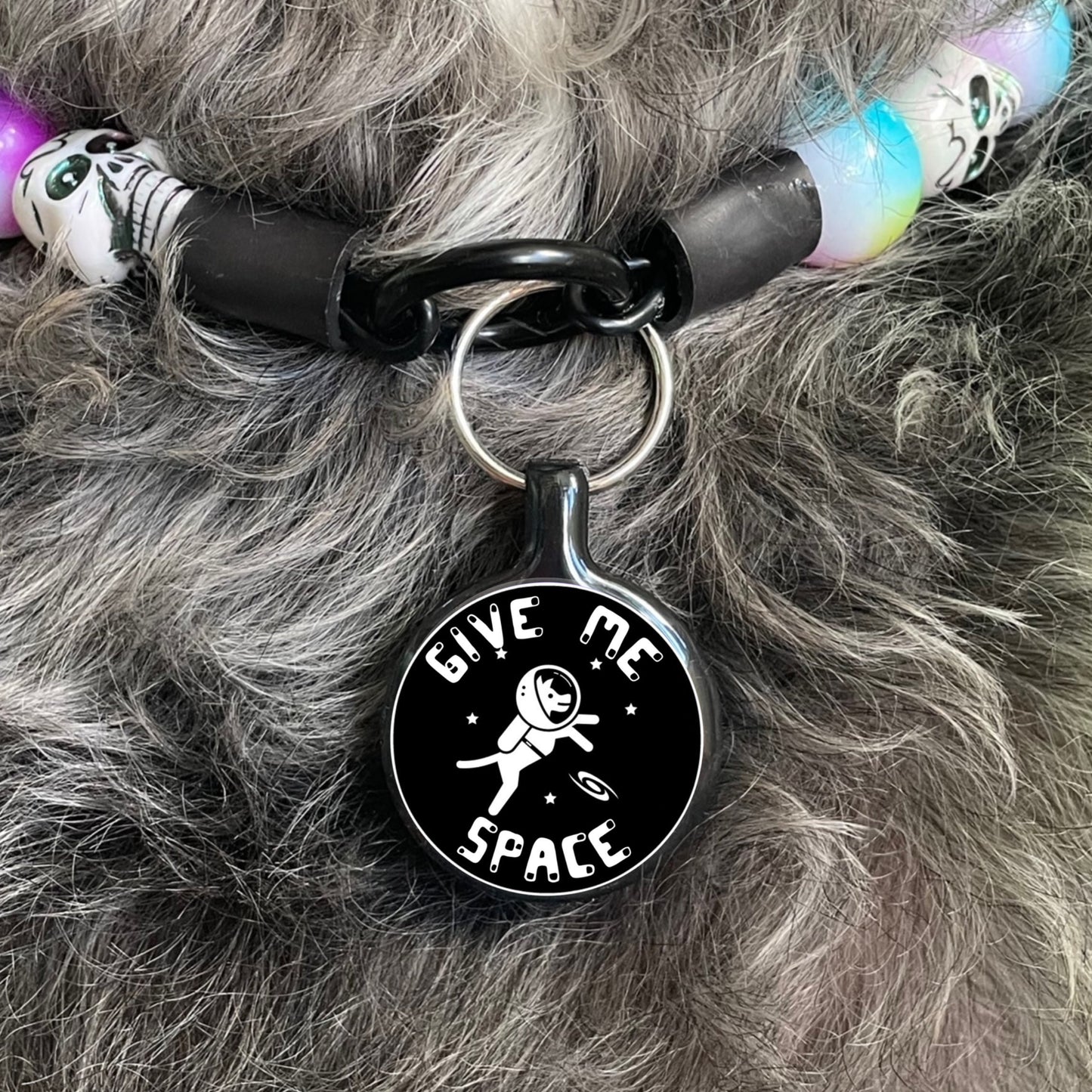 Give Me Space Astronaut Dog Personalized Dog ID Pet Tag or Charm