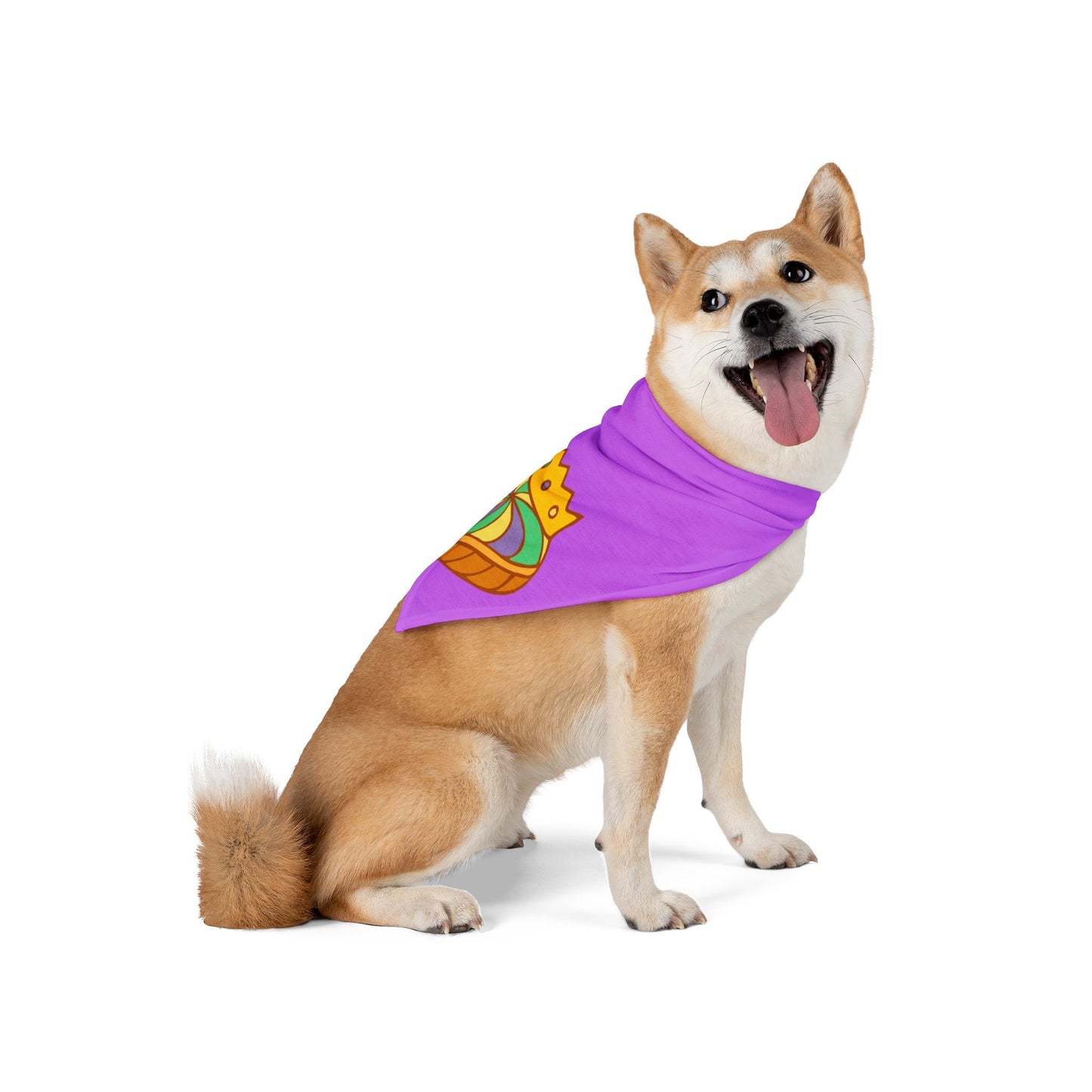 Mardi Gras King Cake Pet Bandana- 2 Sizes